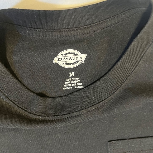 Women’s Black Dickies Crop T-shirt size M - Picture 2 of 3